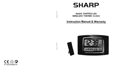 Sharp Atomic clock User Manual | 10 pages | Original mode | Also for: SPC900