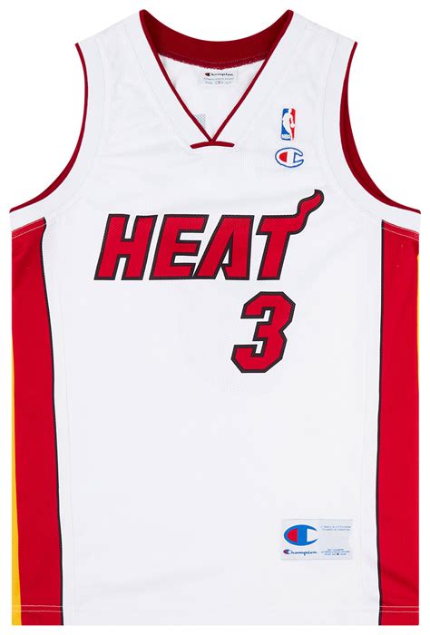 2003-08 Miami Heat Wade #3 Champion Home Jersey (Excellent) S