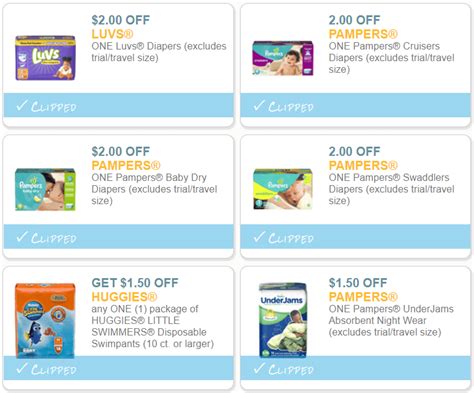 6 Diaper Coupons You'll Want to Print NOW (Save on LUVS, Pampers & Huggies)