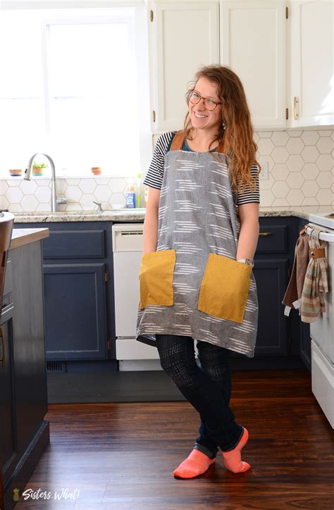 Farmhouse Linen Pinafore Apron Pattern and Tutorial - Sisters, What!