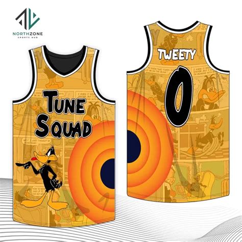 Ready Stock NZ Daffy Duck Tune Squad Characters Full Sublimated Basketball Jersey | Lazada.co.th