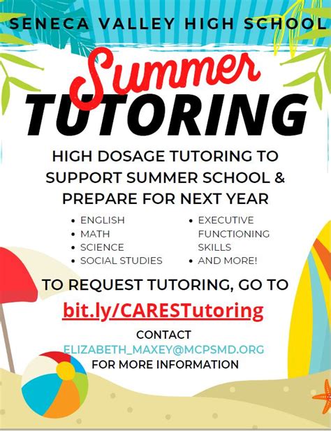 FREE Summer Tutoring Opportunity! | Seneca Valley HS