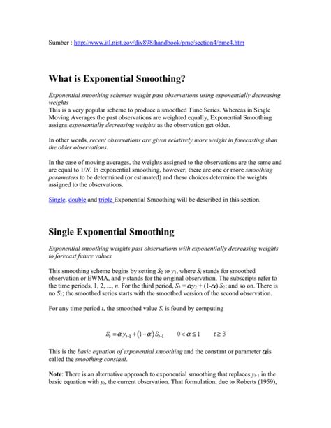 What is Exponential Smoothing?