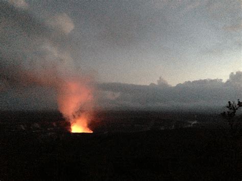 Halemaumau Crater erupts - January 2014 | Hawaii Reporter