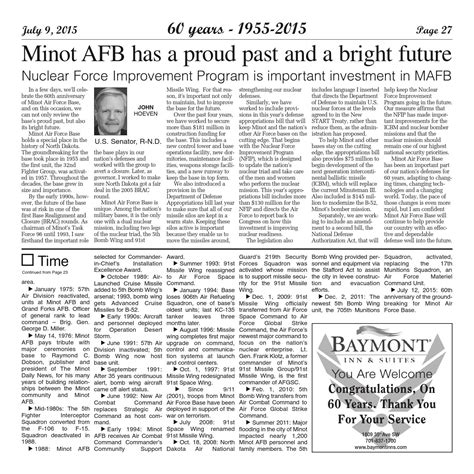 Minot Air Force Base 60th Year by MinotDailyNews - Issuu