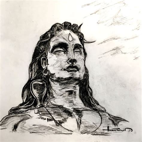 Pin by Ganesh KB on pencil drawing | Lord shiva, Shiva sketch, Lord shiva painting