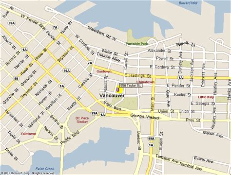 Location, arial and geographic maps of The Taylor - 550 Taylor, Vancouver