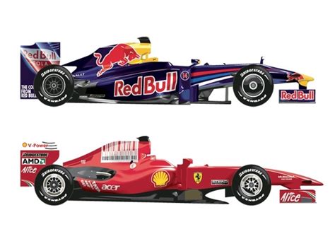 Formula 1 Cars Free vector in Encapsulated PostScript eps ( .eps ) vector illustration graphic ...