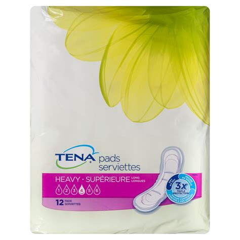 Tena Heavy Long Pads, 12 Count - WeShine.ca | Health & Beauty | Personal Care | Wellness - Canada