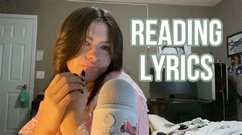 asmr || ☆ whispering lyrics, hand sounds/movements ☆ - YouTube