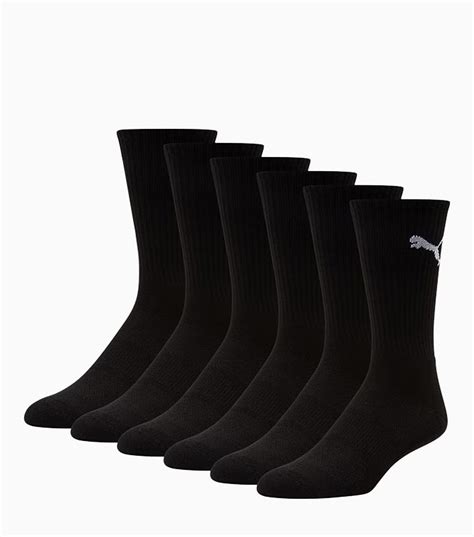 Puma Half-Terry Crew-Length Black Socks | Mysportskit NG