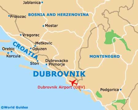 Map of Dubrovnik Airport (DBV): Orientation and Maps for DBV Dubrovnik Airport