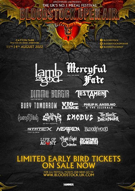 Bloodstock 2022 Launches With 17 Bands Announced • TotalRock