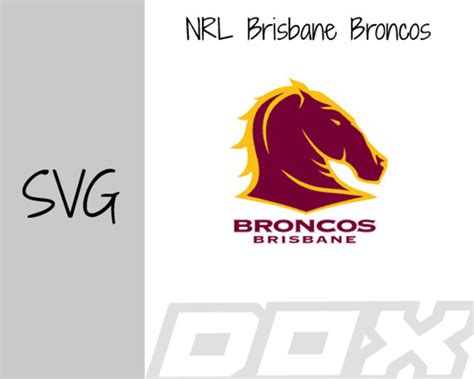 NRL Brisbane Broncos Logo Svg for Cricut - Etsy Canada