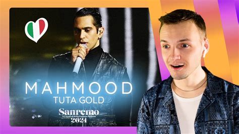 MAHMOOD with "TUTA GOLD" at SANREMO 2024: I watched his live performance and reacted to it ...