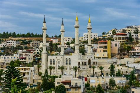 The Mosque Named Kadyrov In The Israeli Village Of Abu Ghosh. Stock ...