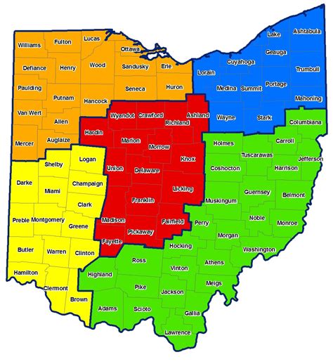 County Map - ODA Ohio Deflection Association