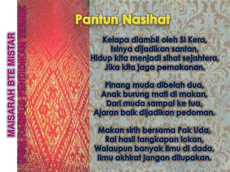 12 Contoh Pantun Nasihat Dan Maknanya Yang Bisa Jadi Inspirasi Blog Riset | CLOOBX HOT GIRL