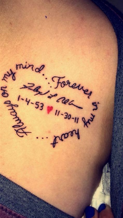 For love one in remembering of | Memorial tattoo quotes, Daddy tattoos, Signature tattoos