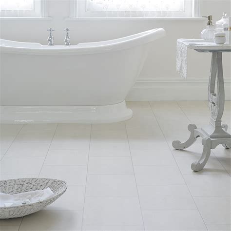 White Vinyl Flooring Bathroom - aflooringi