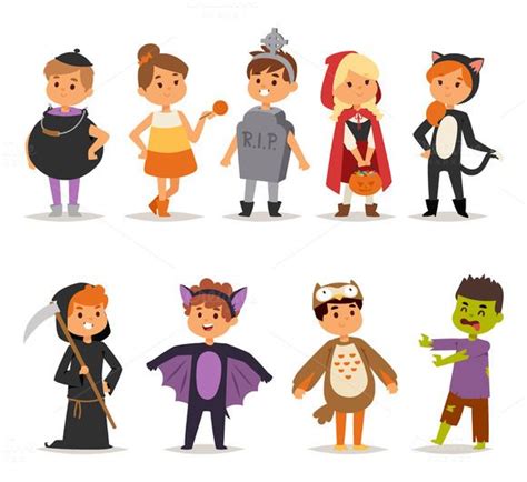 Carnival halloween costume kids | Halloween costumes for kids, Kids vector, Kids costumes