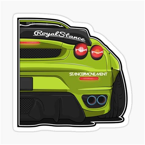 "Ferrari" Sticker by demakovart | Redbubble