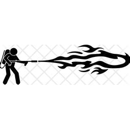 Flamethrower Icon - Download in Glyph Style