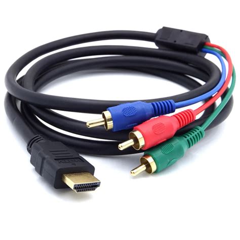 Hdmi AV kabel HDMI Do 3RCA Component Video Konwersja Kabel 3 RCA ...