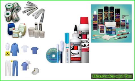 Electronic Materials and Consumables List Used in Electronics