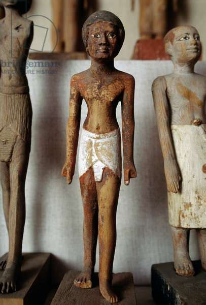 Wooden statue from grave goods, Egypt, Egyptian civilization by