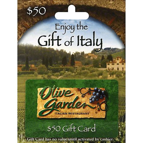 Olive Garden Gift Card, $50 | Gift Cards | Fishers Foods