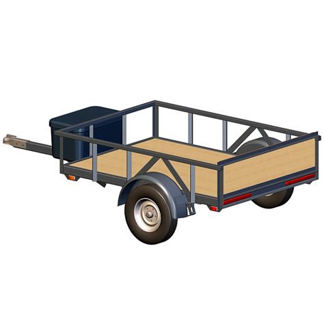 4x6 Utility Trailer Plans – 2000 lb. Capacity – Small, Tough, Options