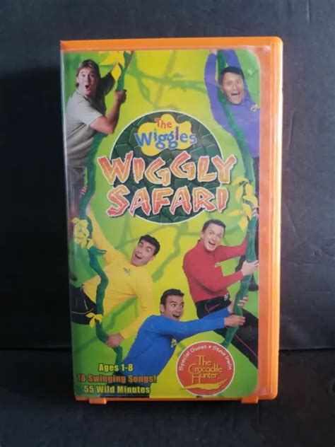 THE WIGGLES VHS Wiggly Safari Steve Irwin Crocodile Hunter 2002 orange Hard Case $8.12 - PicClick CA