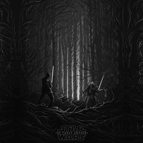 Starwars Illustration Bw Dark Art Film iPad Air Wallpapers Free Download