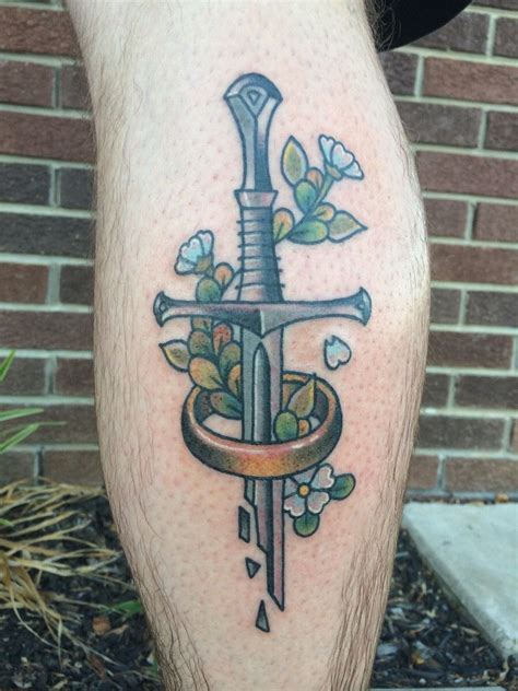 Pin by Nicholas Arcos on Tattoos | Lord of the rings tattoo, Sword ...