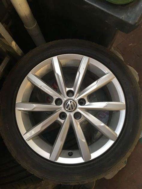 Wheel & Tyre Sets - 4 x Original VW Polo TSI Rims and Tyres was listed for R5,500.00 on 31 Jan ...