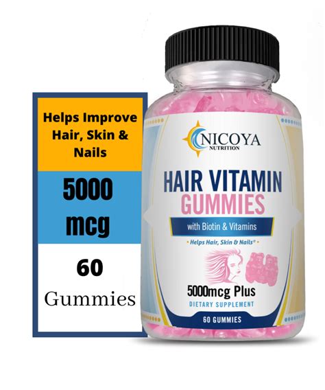 Hair Growth Gummies - Nicyoa Nutrition | Health and Wellness Vitamin ...