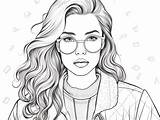 Chic Hipster Coloring Pages For Adults  Page sketch template