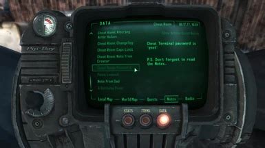 Cheat Room at Fallout 3 Nexus - Mods and community