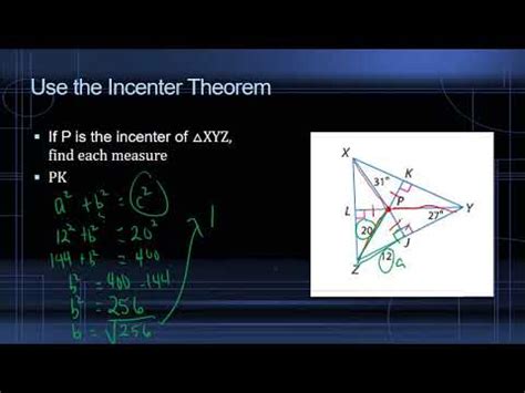 Use the Incenter Theorem - YouTube