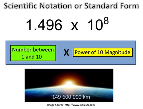 Distance Between Earth And Sun In Meters Scientific Notation - The Earth Images Revimage.Org