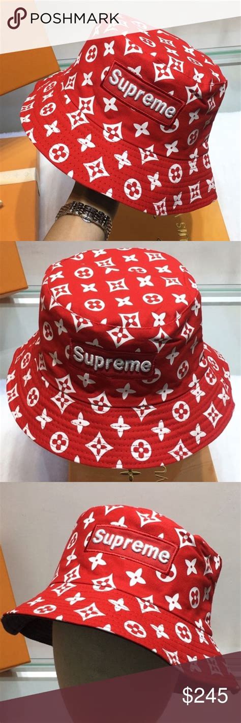 LV mis supreme Bucket Hat Never wear with box Louis Vuitton Accessories ...