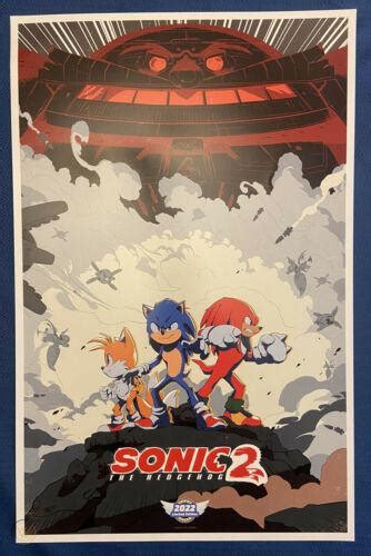 SONIC THE HEDGEHOG 2 Poster 2022 11x17 Knuckles Tails Robotnik Dr. Eggman Comic | #3932389228