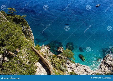 Beautiful Sea in Capri - Italy Stock Image - Image of mountain, rock: 37417215