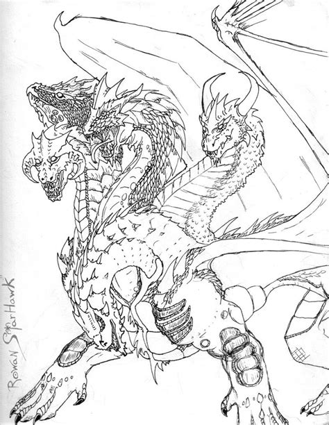 Hydra Dragon Drawing at GetDrawings | Free download