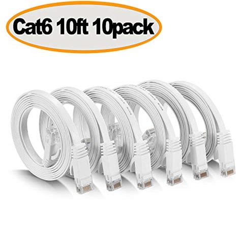 Cat 6 Ethernet Cable - Flat Internet Network Cable - Cat6 Ethernet ...