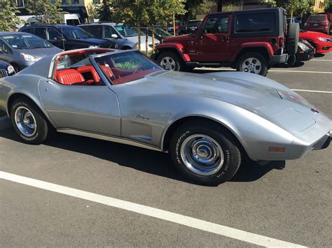 FS: '76 Corvette Stingray- Silver/Red L48 4 spd, 40K orig. mi., #'s match, runs- $9K ...