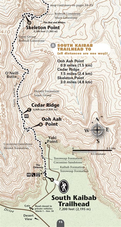 Grand Canyon Hiking Trails Map | ubicaciondepersonas.cdmx.gob.mx