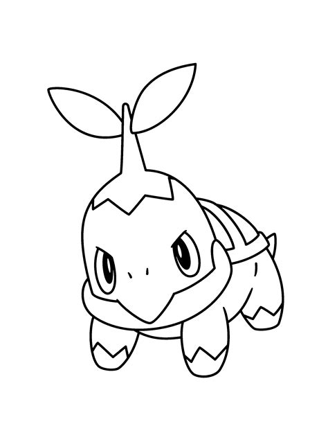 Pokemon Turtwig Coloring Pages - Coloring Home