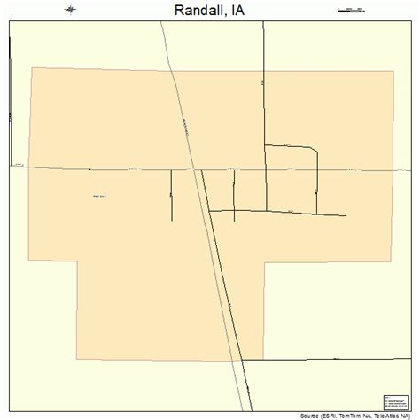 Randall Iowa Street Map 1965595